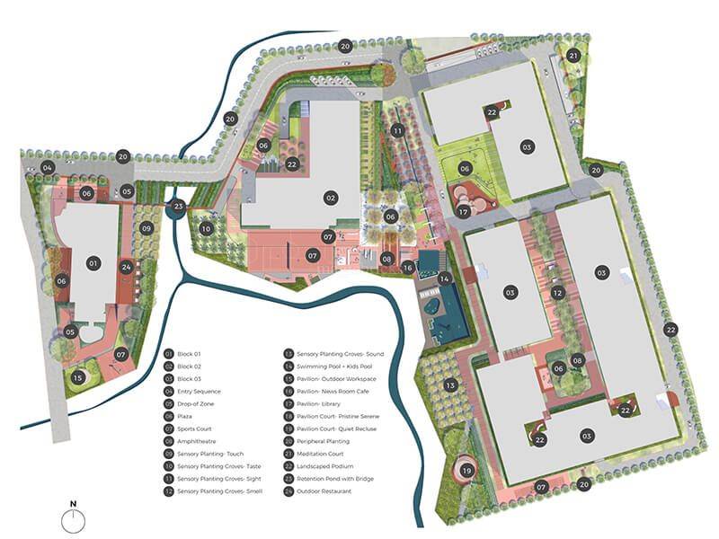 Adarsh Green, Near Jakkur Lake, Masterplan